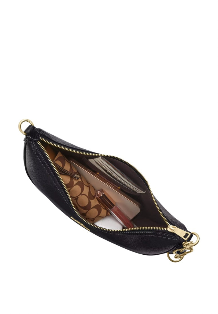 Aria Shoulder Bag Gold Black
