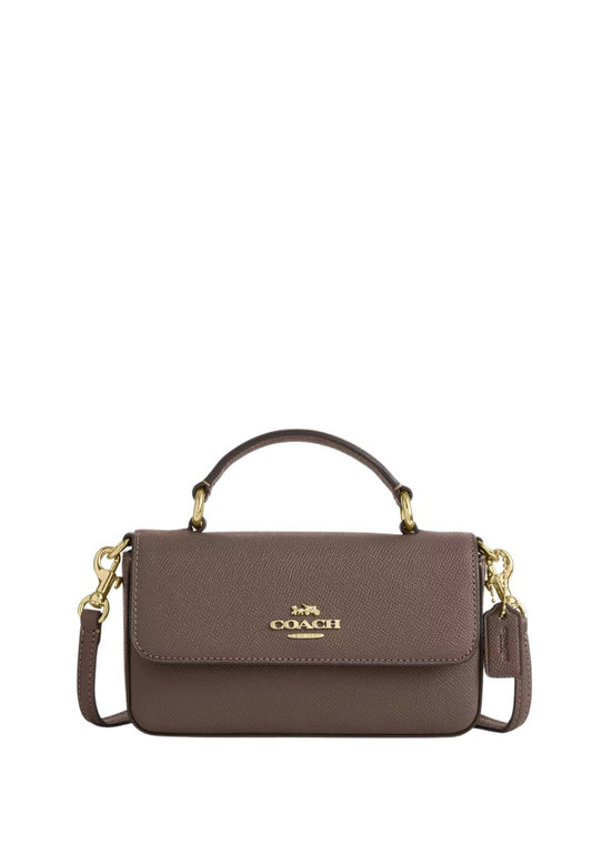 Mini Josie Top Handle Bag Gold Dark Stone