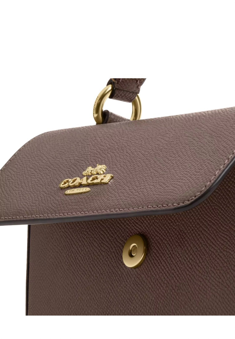 Mini Josie Top Handle Bag Gold Dark Stone