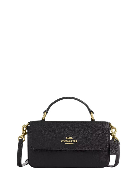 Mini Josie Top Handle Bag Gold Black