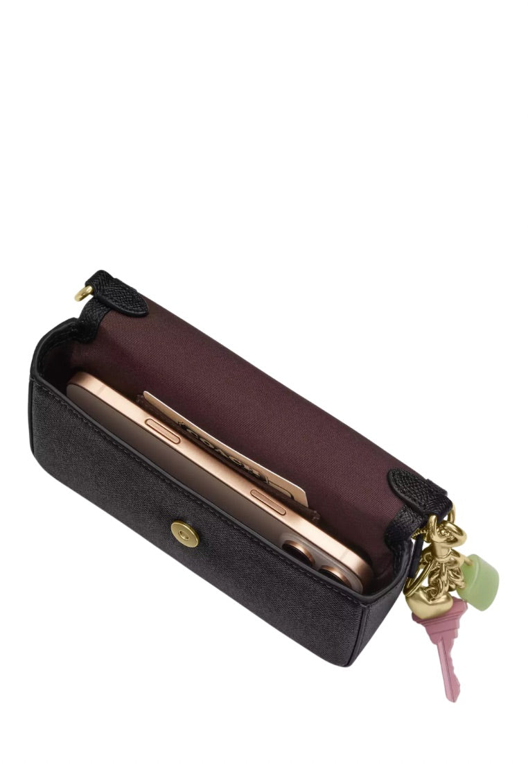 Mini Josie Top Handle Bag Gold Black