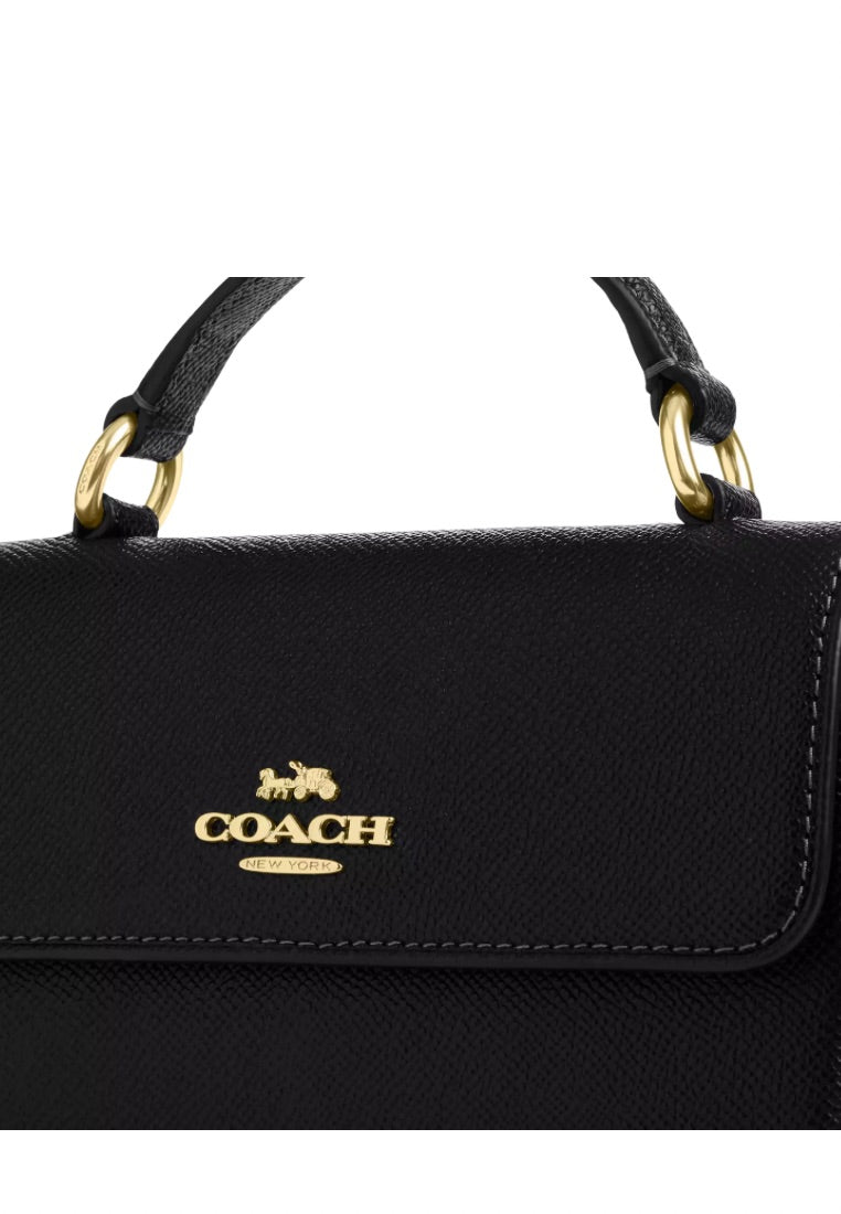 Mini Josie Top Handle Bag Gold Black