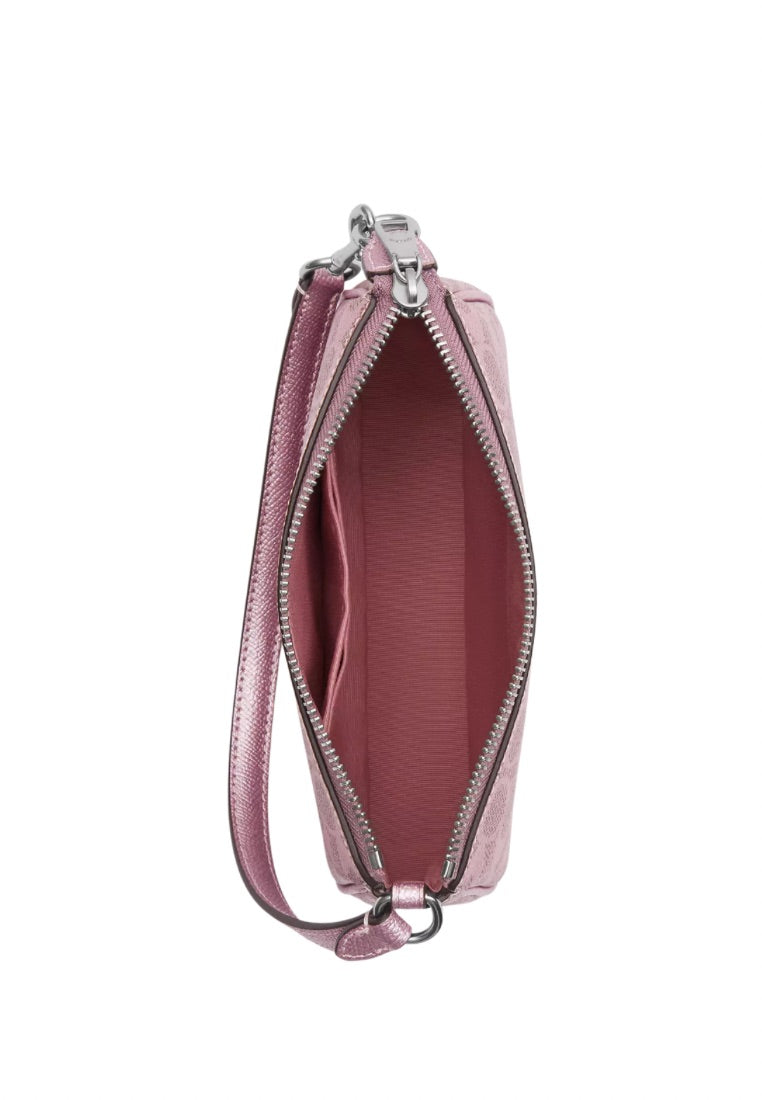 Boxed Nolita 19 And Nolita Bag Charm Set In Signature Canvas Silver Pink Rose