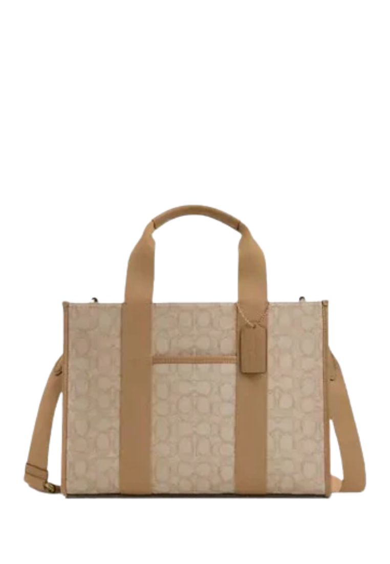 Smith Tote Bag In Signature Jacquard Light Khaki