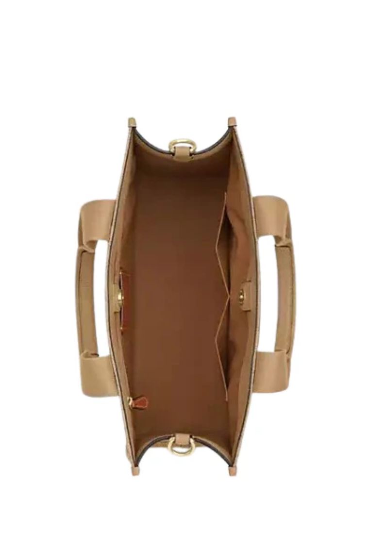 Smith Tote Bag In Signature Jacquard Light Khaki