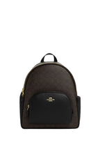 Court Backpack In Signature Canvas Walnut Black