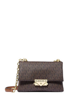 Cece Small Logo Shoulder Bag Brown