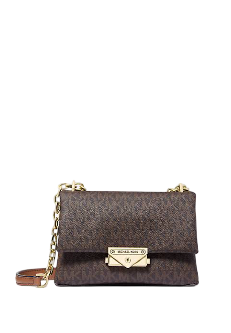 Cece Small Logo Shoulder Bag Brown