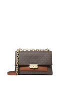 Cece Medium Logo Shoulder Bag Brown