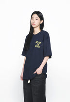 Ink Stamp Logo Short Sleeve T-Shirt Dark Navy