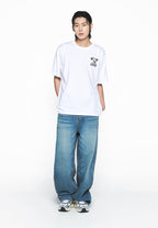 Ink Stamp Logo Short Sleeve T-Shirt White