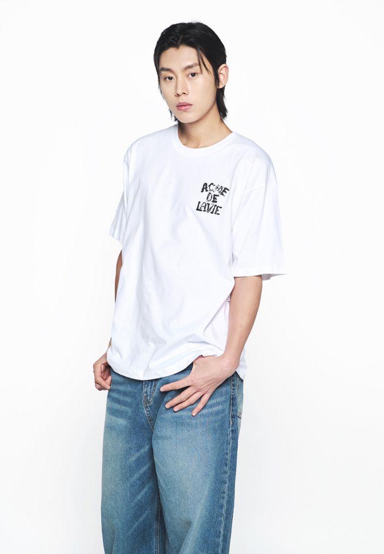 Ink Stamp Logo Short Sleeve T-Shirt White