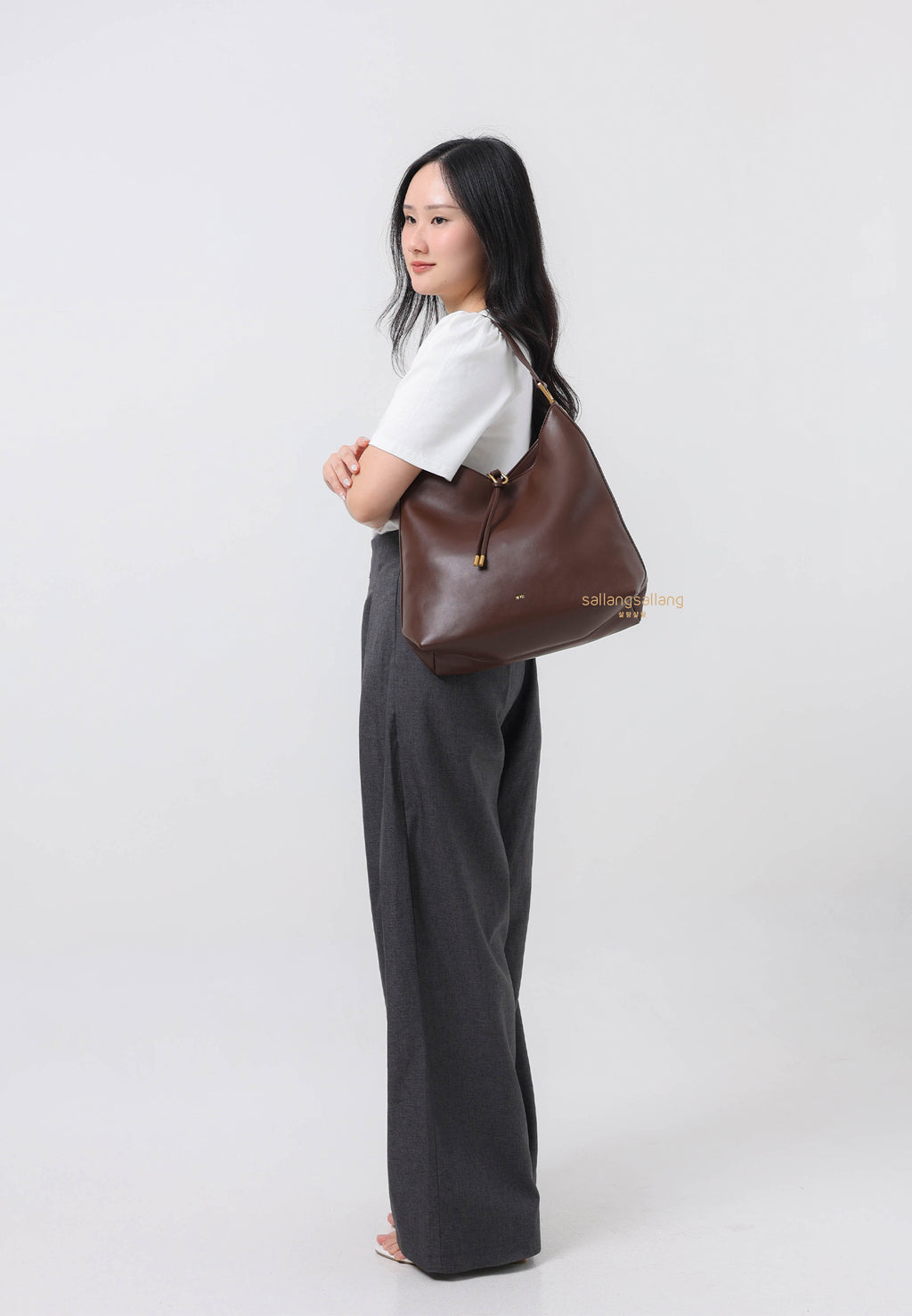 Aria Shoulder Bag - Dark Brown