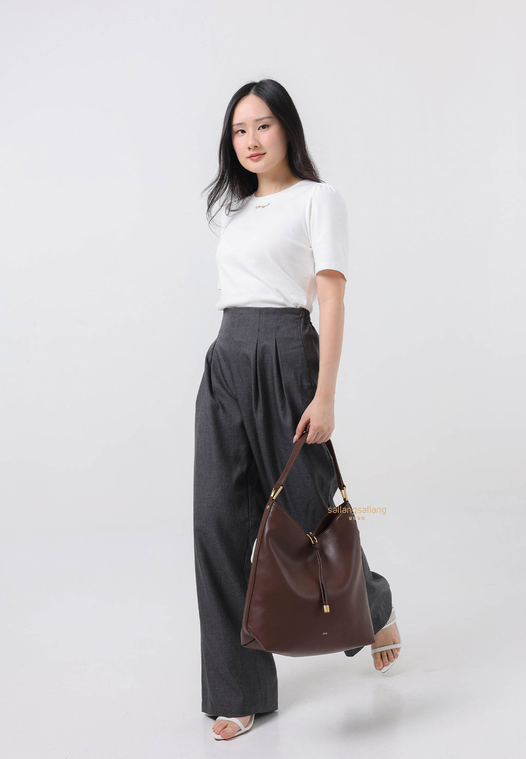Aria Shoulder Bag - Dark Brown