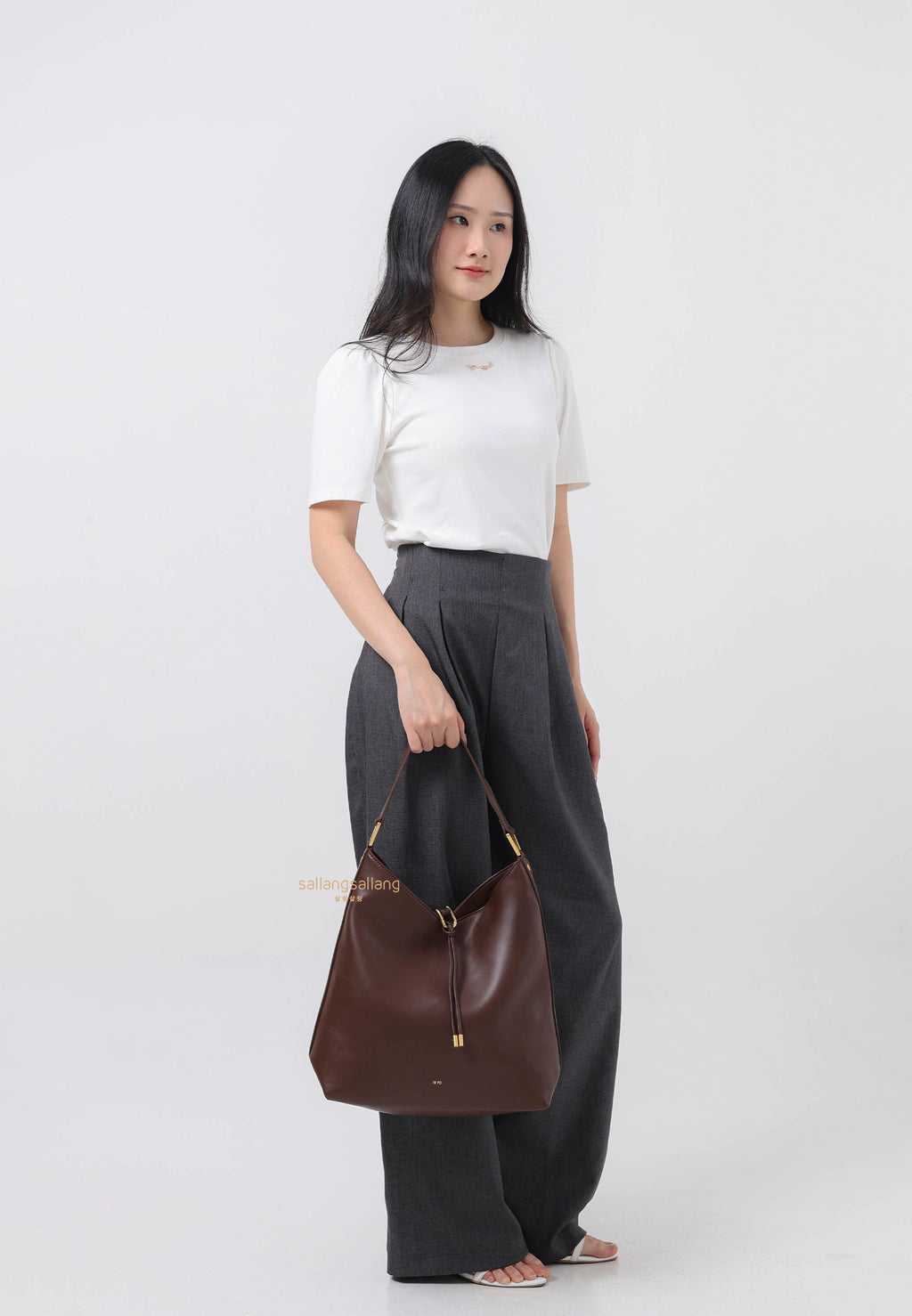 Aria Shoulder Bag - Dark Brown