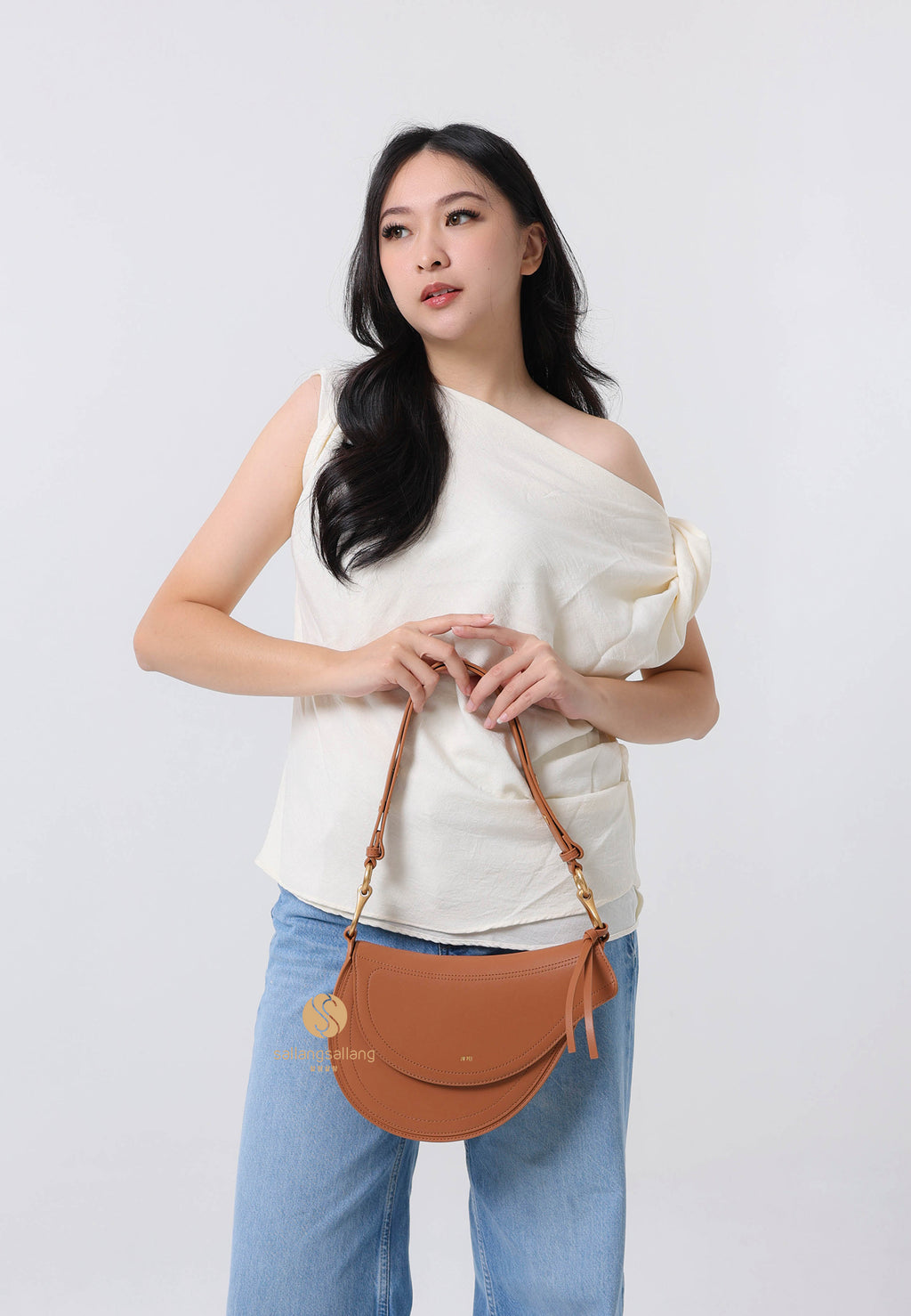 Ashlie Crossbody Bag - Brown