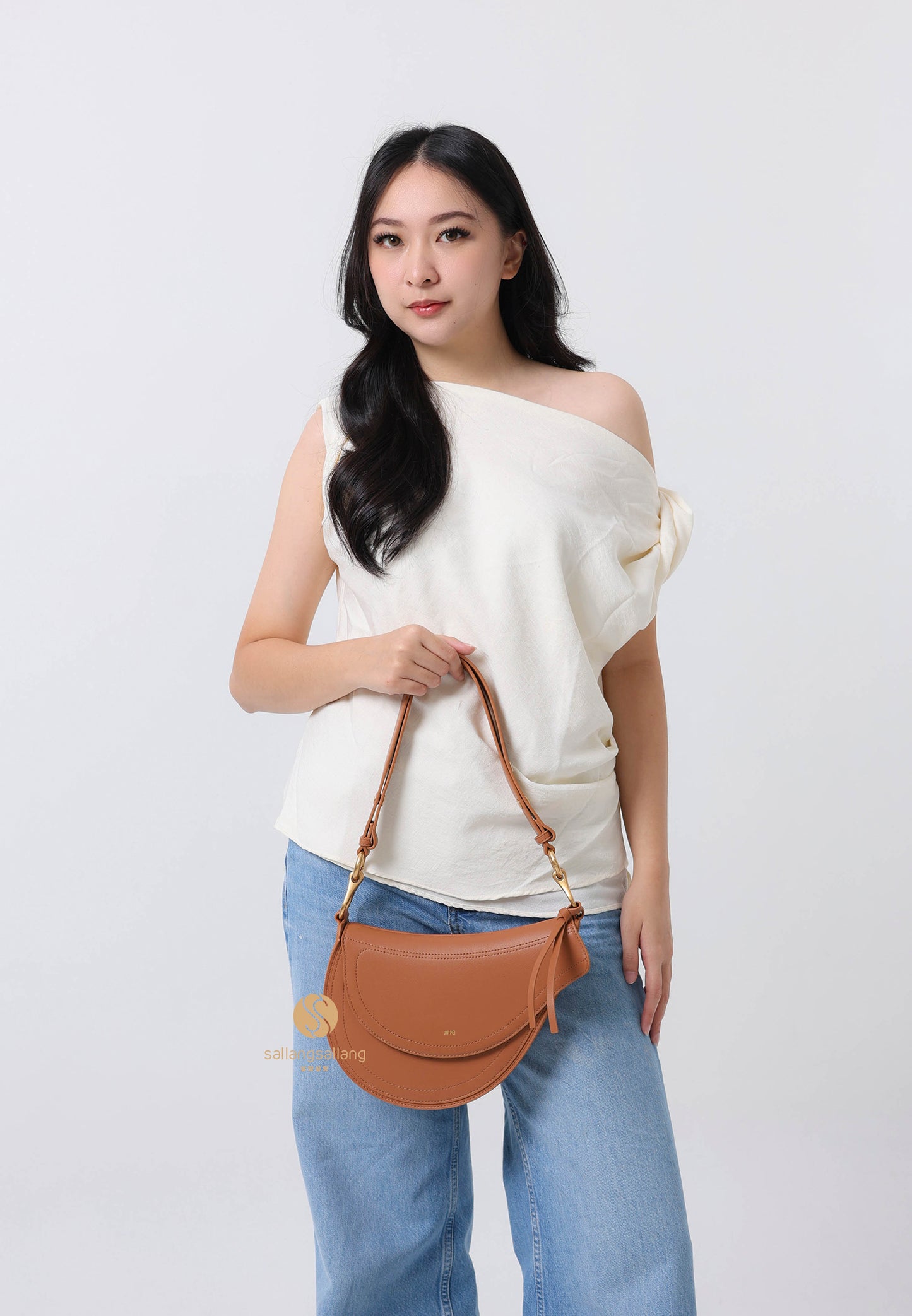 Ashlie Crossbody Bag - Brown