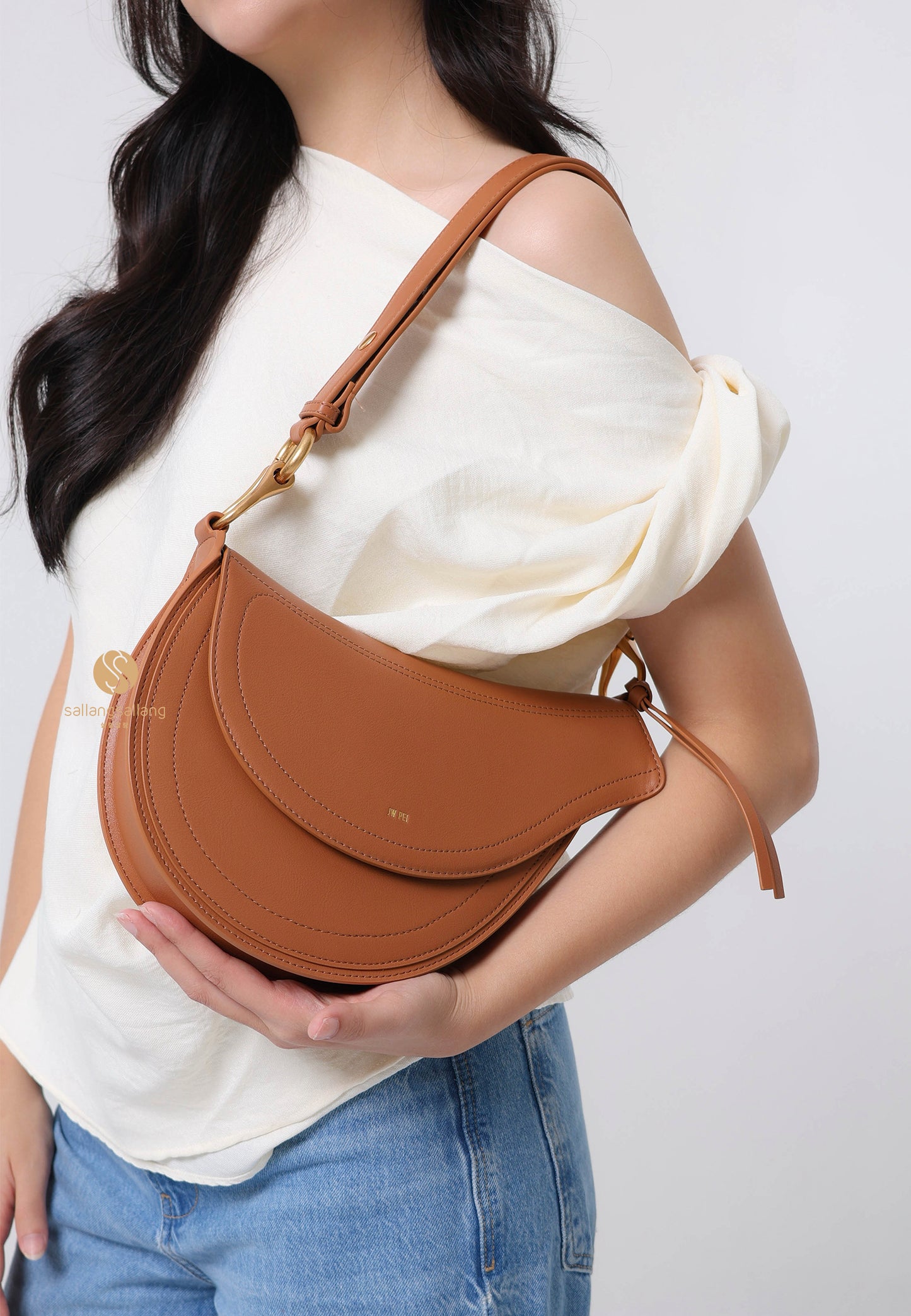 Ashlie Crossbody Bag - Brown
