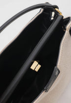 Carmen Top Handle Bag - Black Canvas