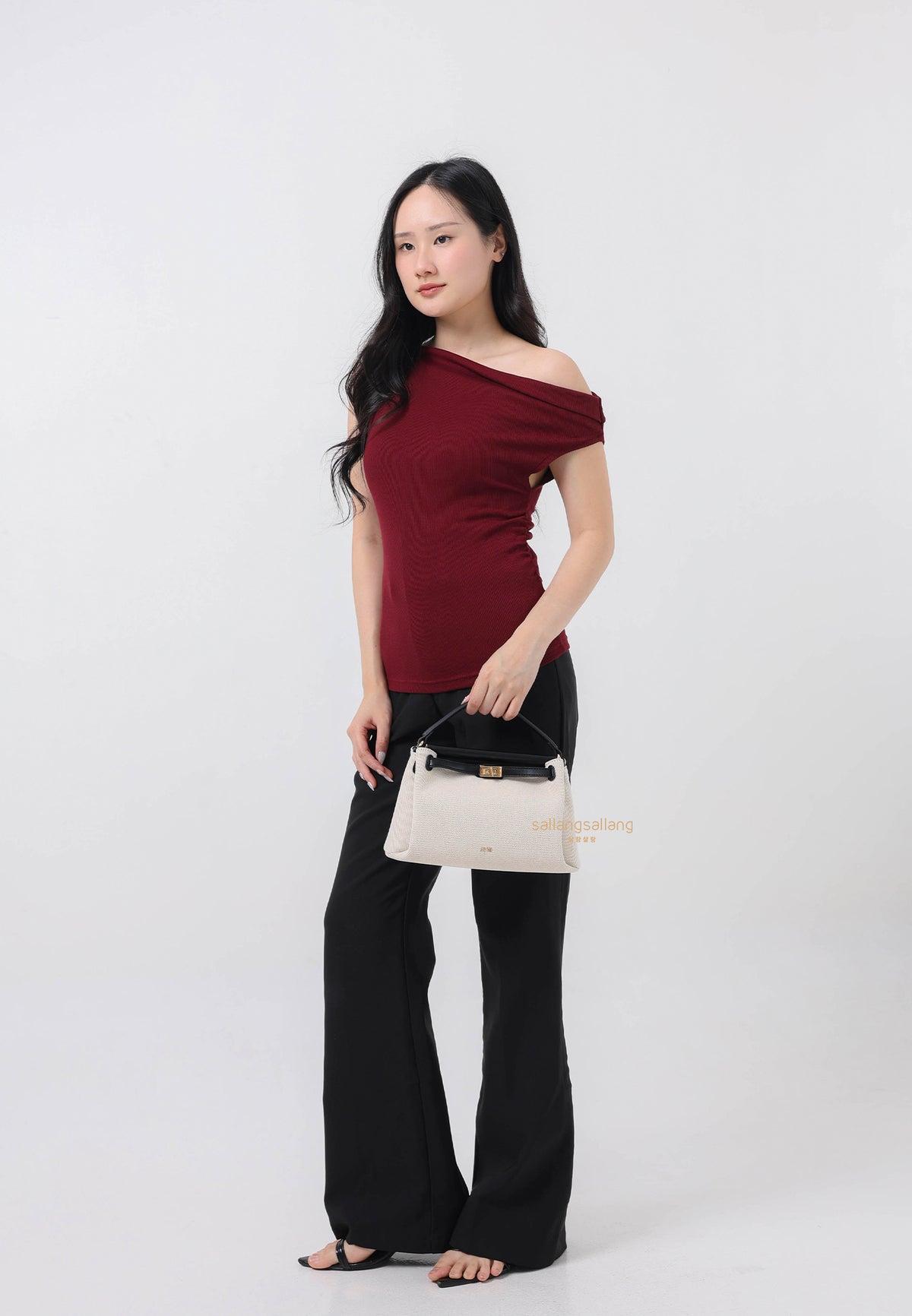 Carmen Top Handle Bag - Black Canvas