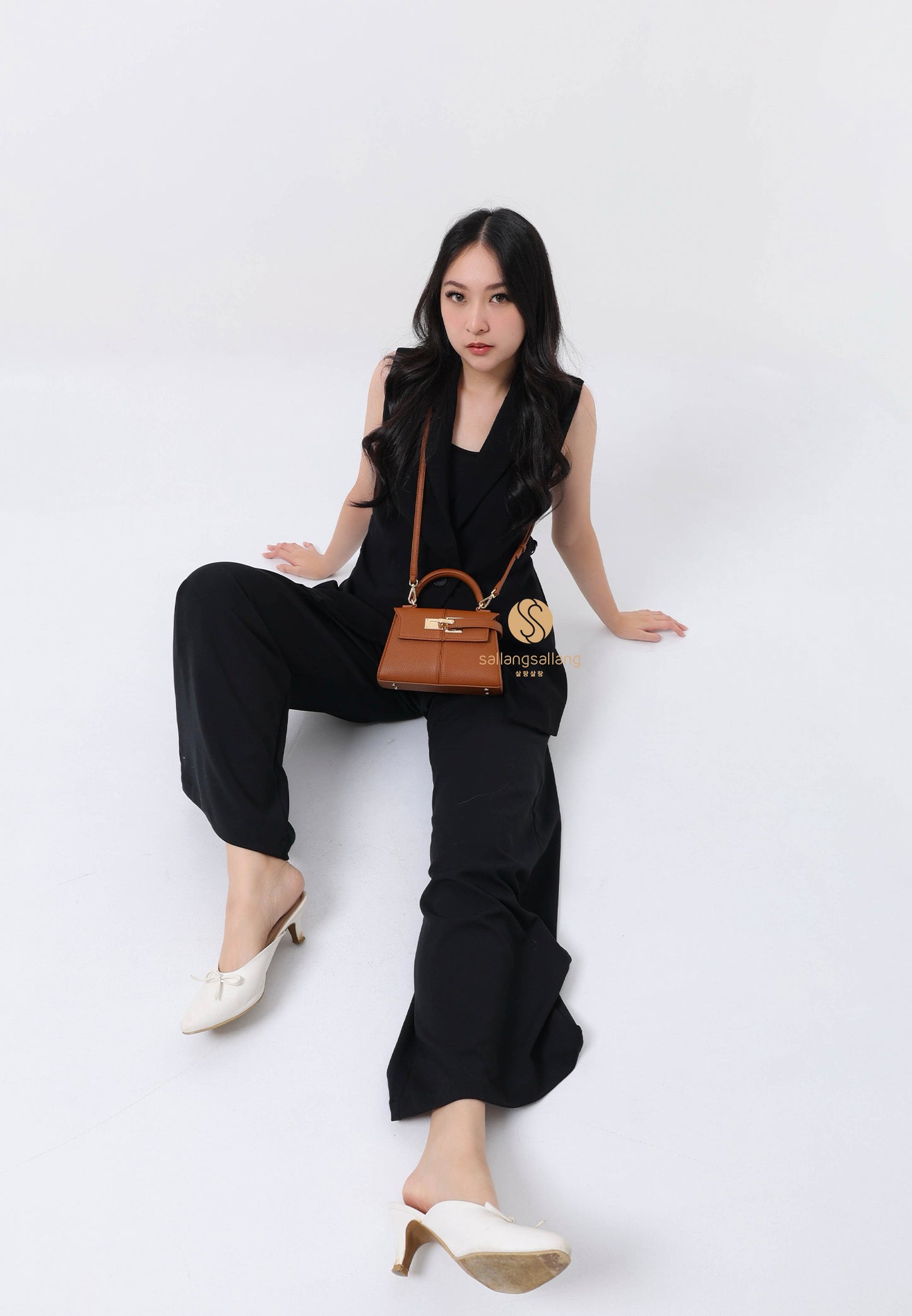 Elise Top Handle Bag - Brown