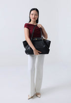 Hana Large Tote Bag - Black
