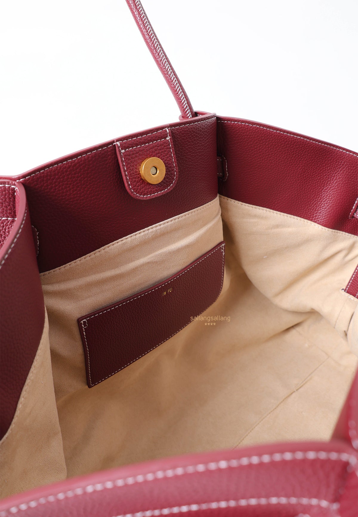 Hana Large Tote Bag - Burgundy