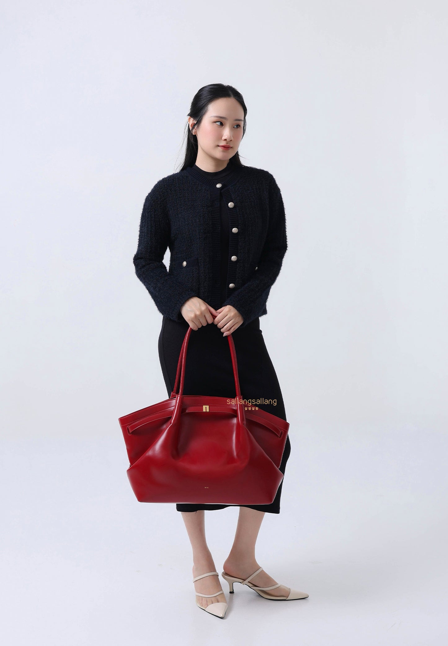 Hana Large Tote Bag - Claret