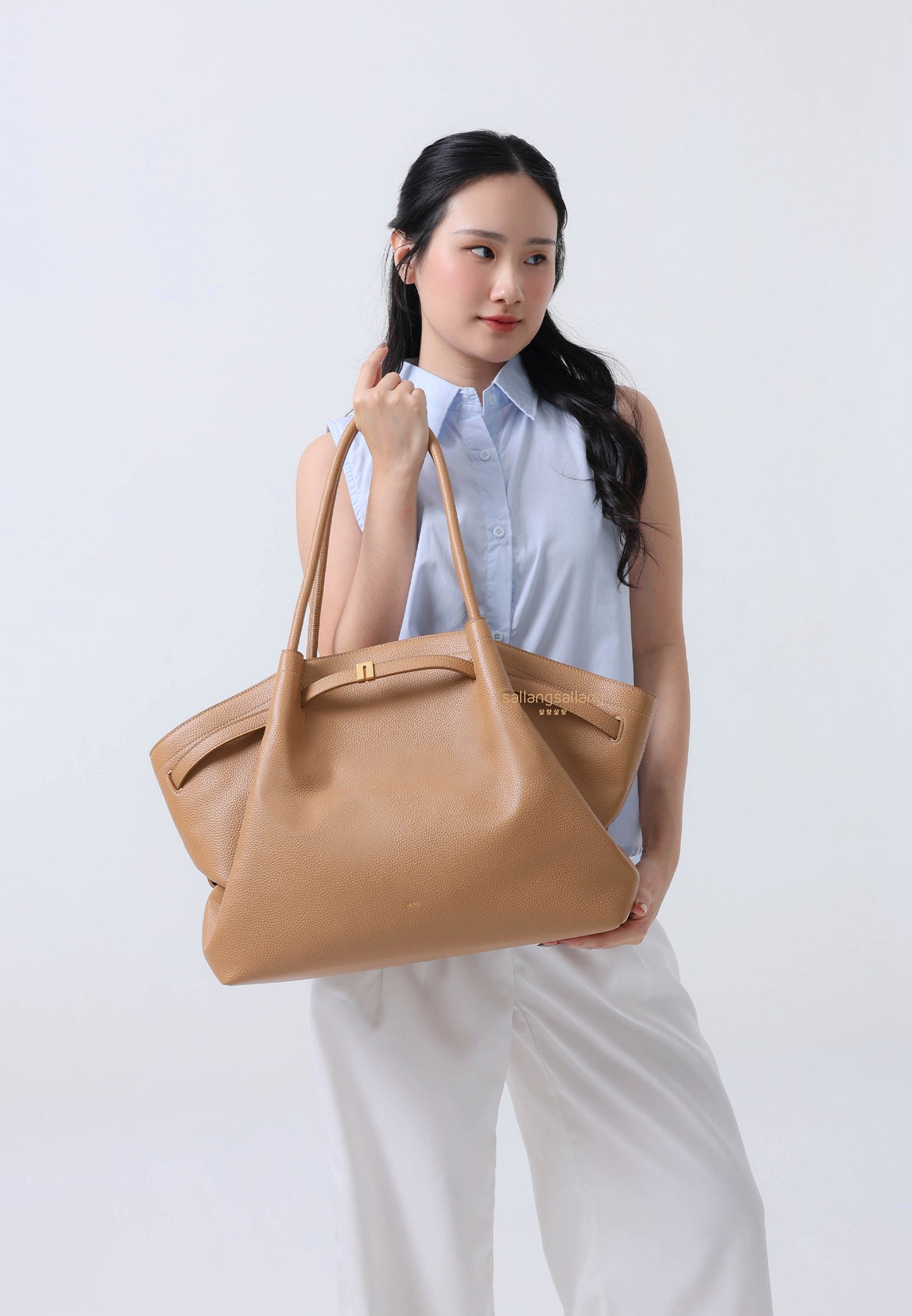Hana Large Tote Bag - Latte