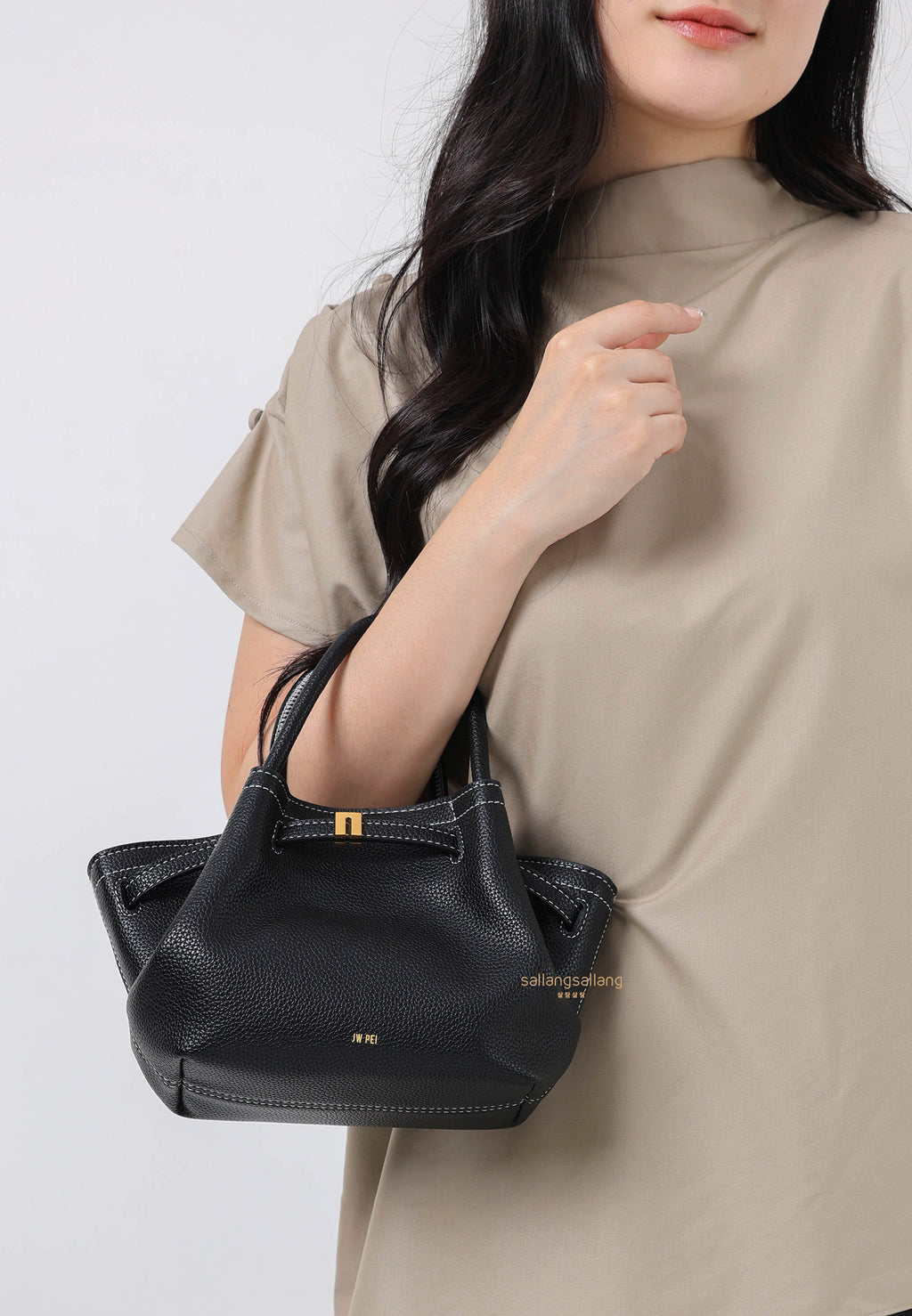 Hana Mini Tote Bag - Black