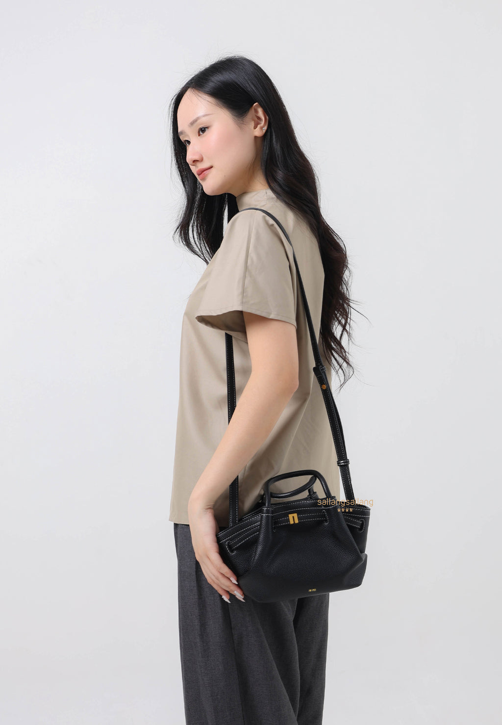 Hana Mini Tote Bag - Black