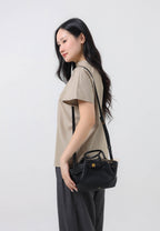 Hana Mini Tote Bag - Black