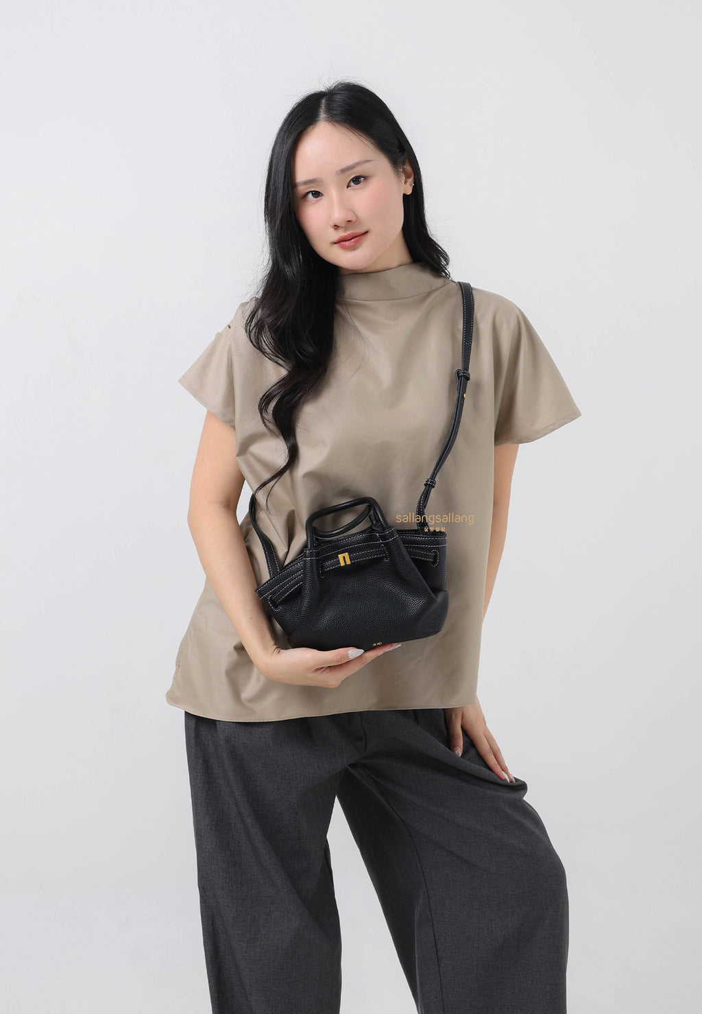 Hana Mini Tote Bag - Black