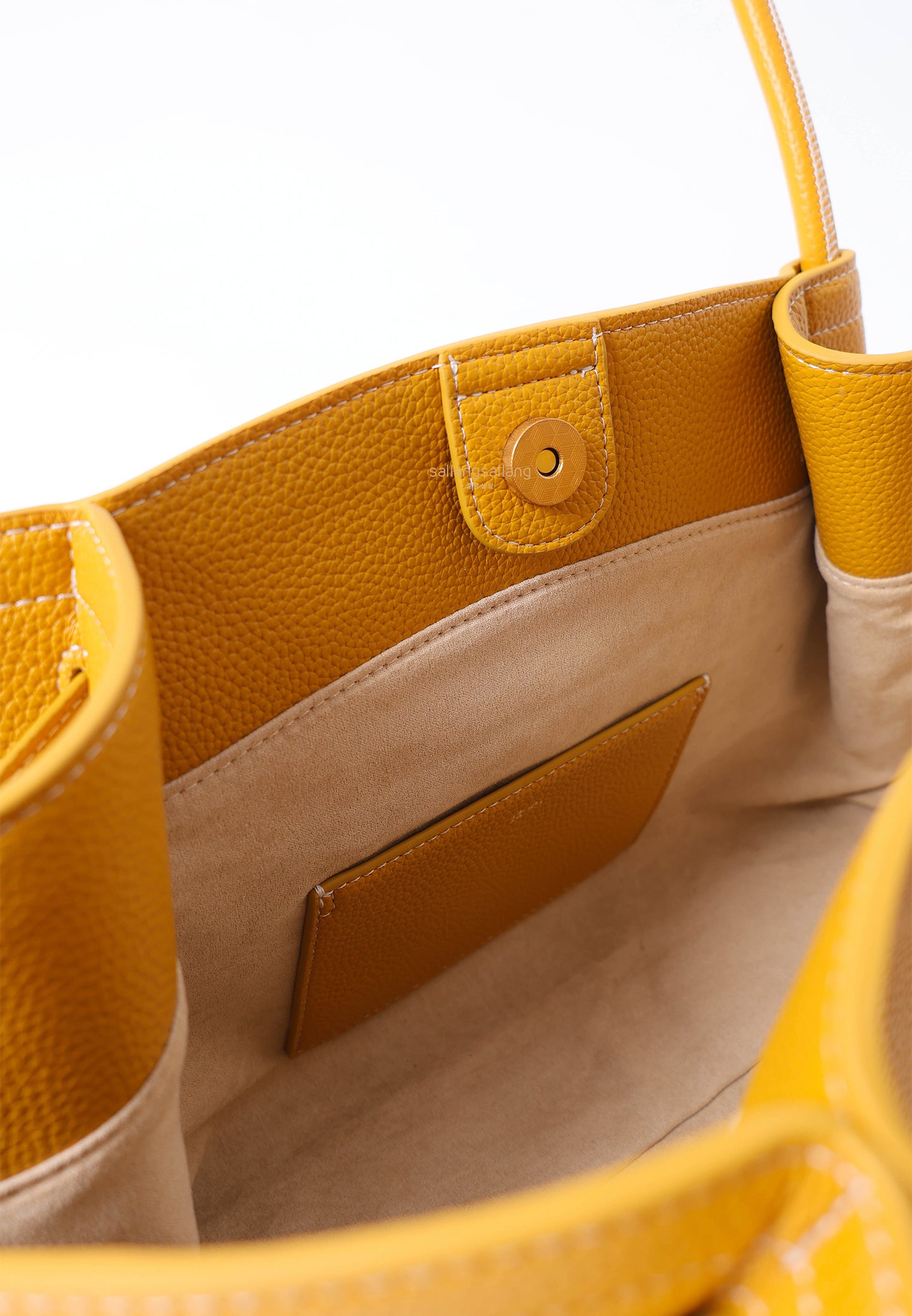 Hana Wide Tote Bag - Ginger Yellow