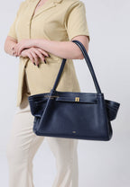 Hana Wide Tote Bag - Navy