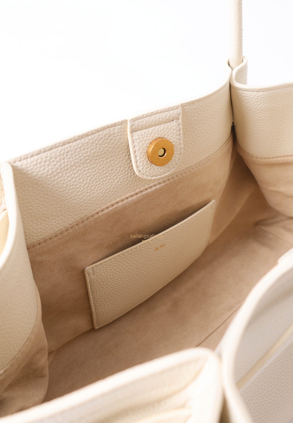 Hana Wide Tote Bag - White