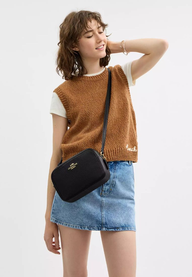 Jamie Camera Bag Gold Black