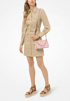 Jet Set Medium Saffiano Leather Crossbody Bag Powder Blush