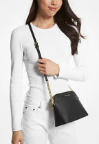 Jet Set Travel Medium Dome Crossbody Bag Black