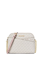 Jet Set Travel Medium Logo Dome Crossbody Bag Blush Multi