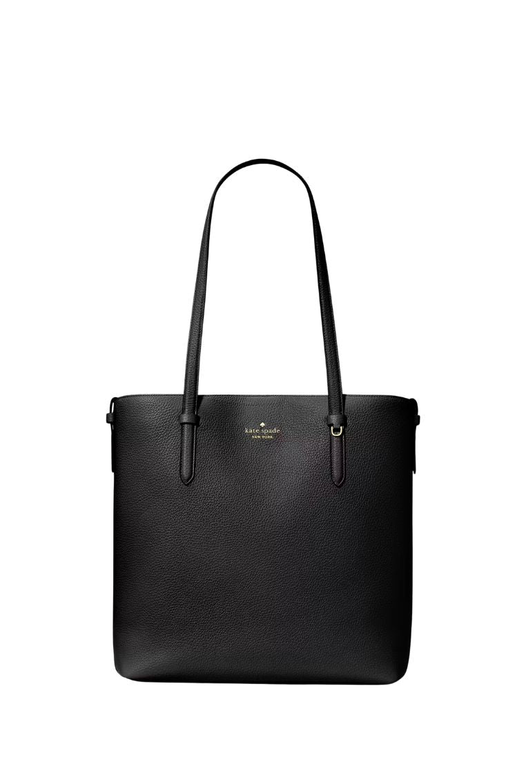 Juliette Leather Medium Tote Black
