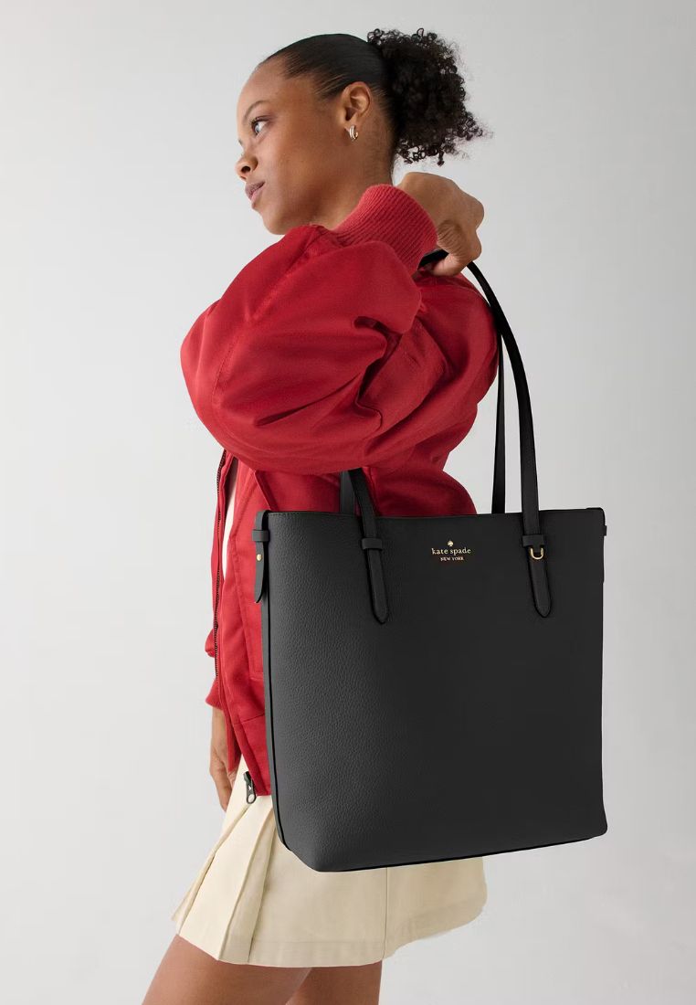 Juliette Leather Medium Tote Black