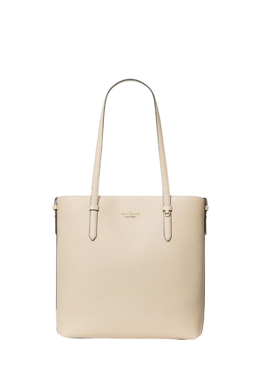 Juliette Leather Medium Tote Light Sand