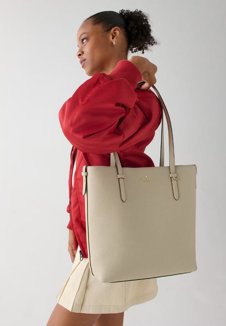 Juliette Leather Medium Tote Light Sand