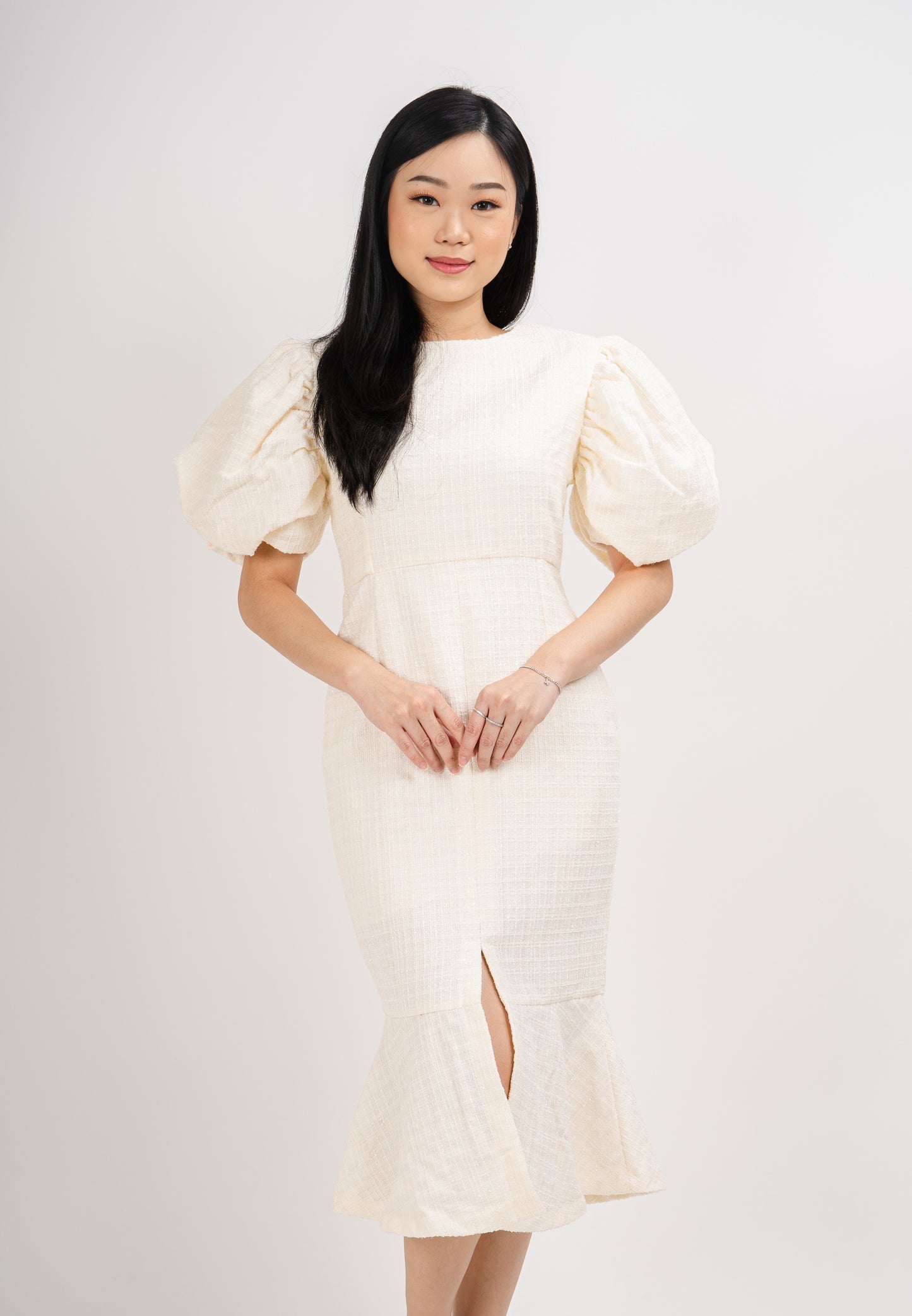 Allure Celine Puff Tweed Dress
