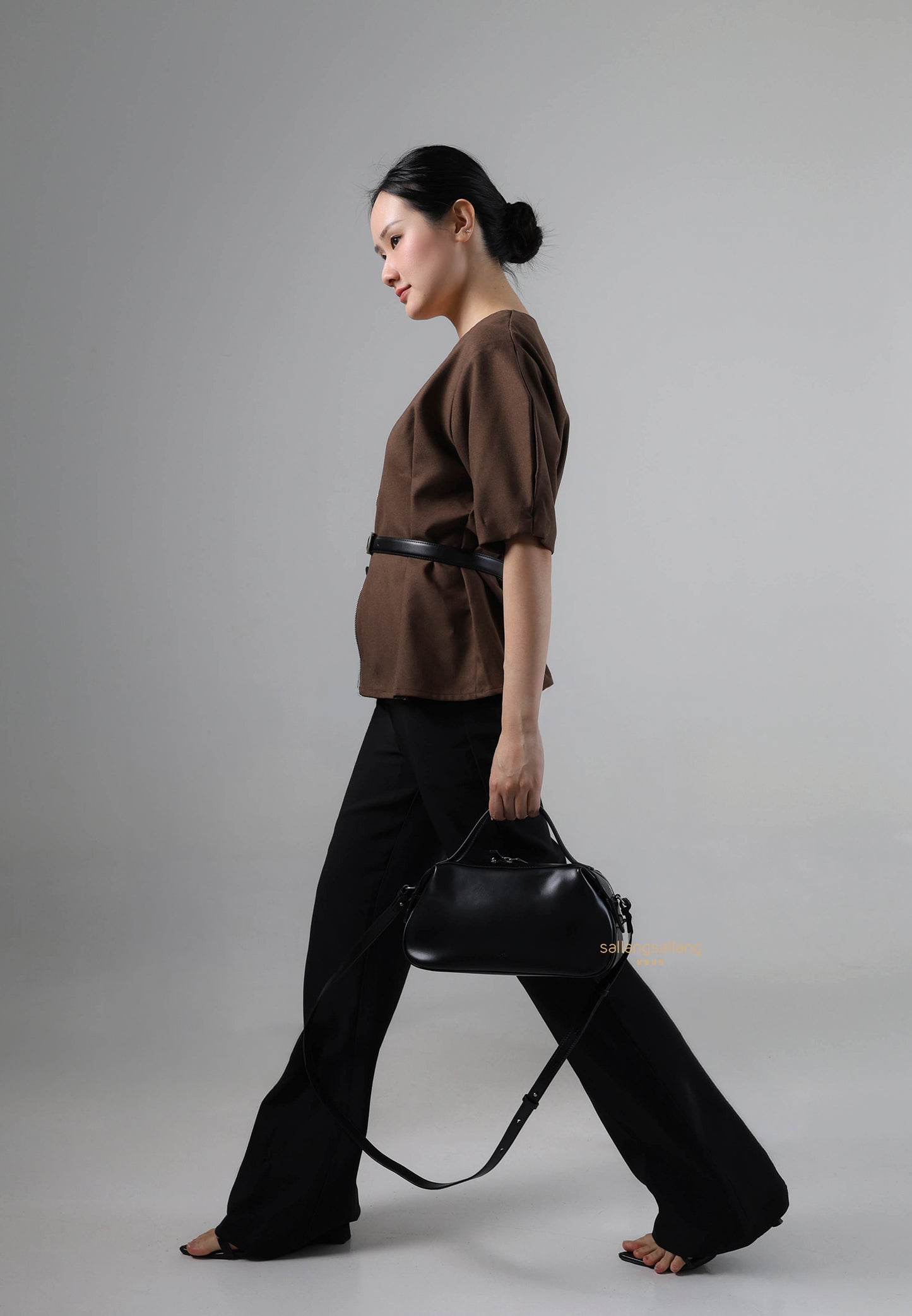 NADEL ZIP TOTE BAG soft black