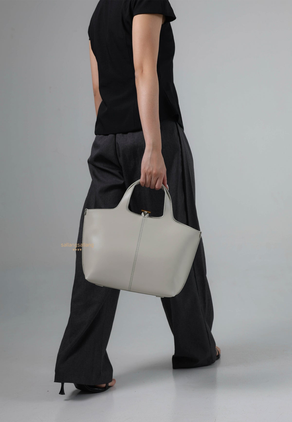PANIER TOTE BAG misty white