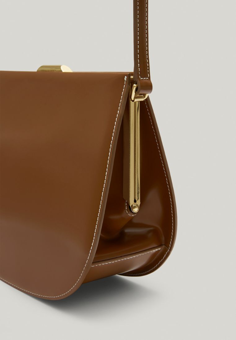 LUNE FORME BAG cognac brown
