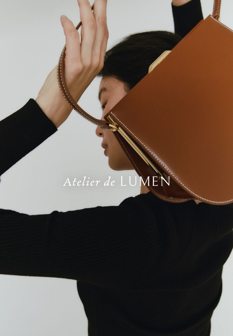LUNE FORME BAG cognac brown