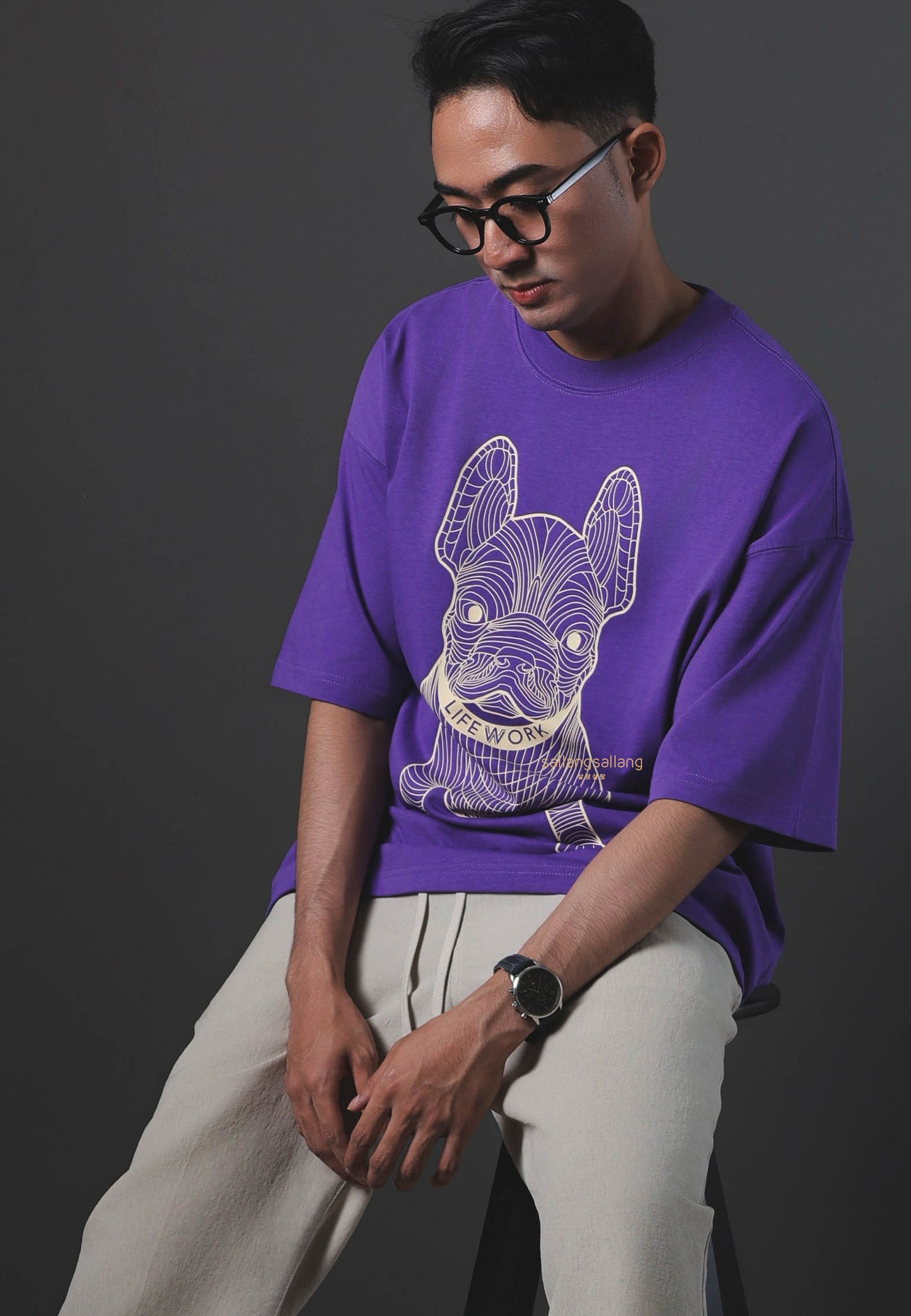 Big Radog T-Shirt Deep Purple